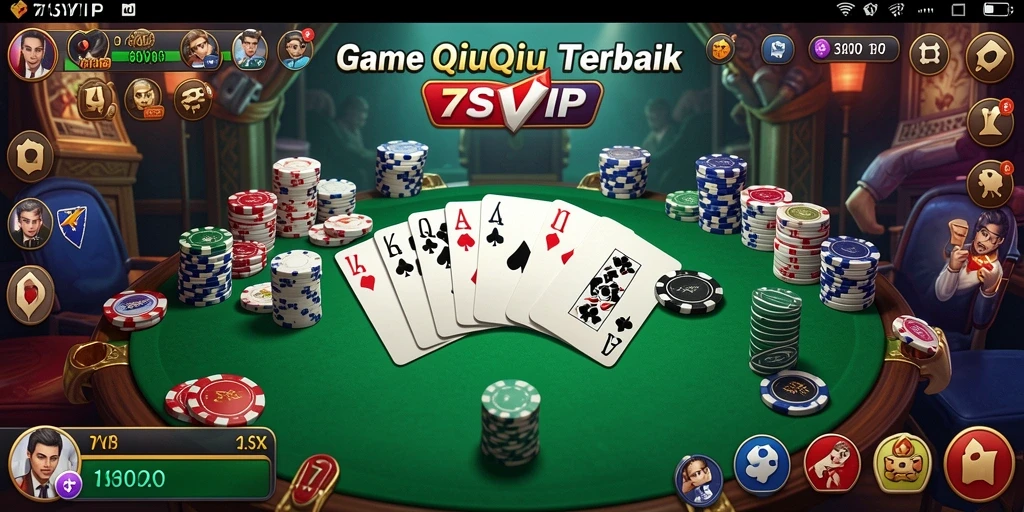 Tampilan gameplay QiuQiu yang menarik dan interaktif.