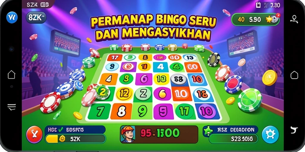 Tampilan gameplay seru dari Bingo penuh warna di 8ZK.