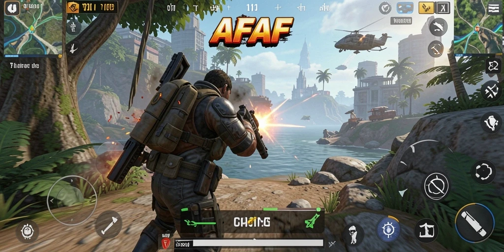 Tampilan gameplay AFAF yang seru dan mendebarkan.
