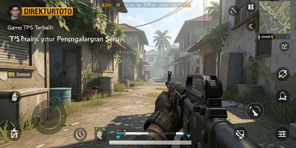 Tampilan aksi seru dalam gameplay TPS DIREKTURTOTO.