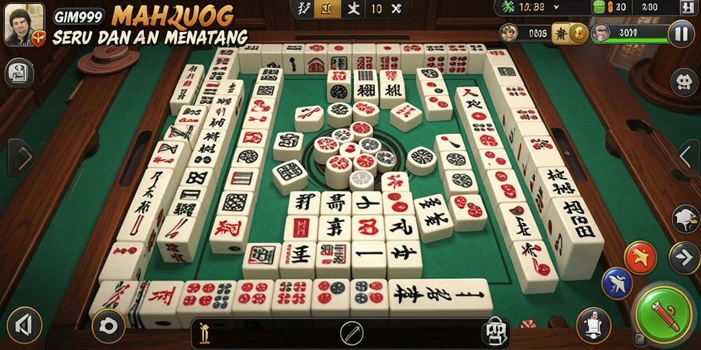 GIM999 menampilkan gameplay Mahjong yang seru dan penuh tantangan.