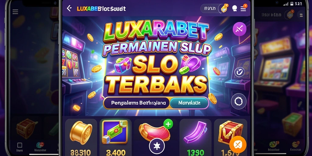 Tampilan gameplay menarik LUXARABET dengan simbol yang beragam.