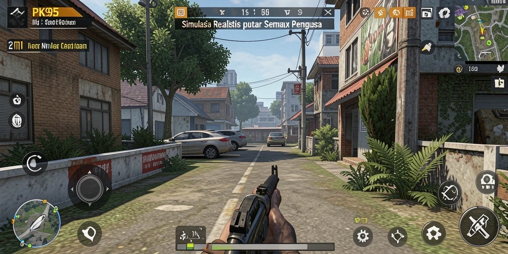 Tampilan gameplay simulasi yang menarik di PK95.