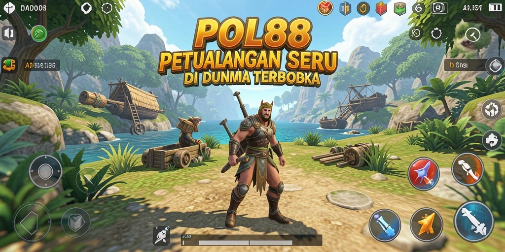 Tangkapan layar gameplay POL88 yang menampilkan petualangan di dunia terbuka.